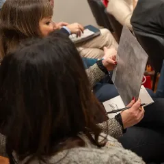 Habitami showroom evento tecnografica italian wallcoverings