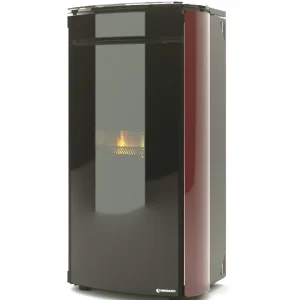 Stufa Pellet Aqa F Glass 6-24 Bordeaux Ungaro