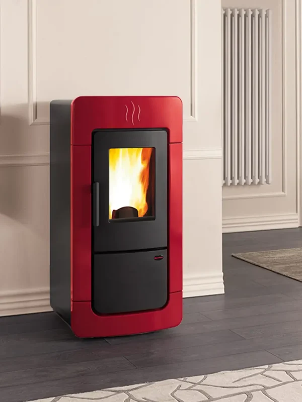 Stufa Pellet Diadema Idro Evo Bordeaux